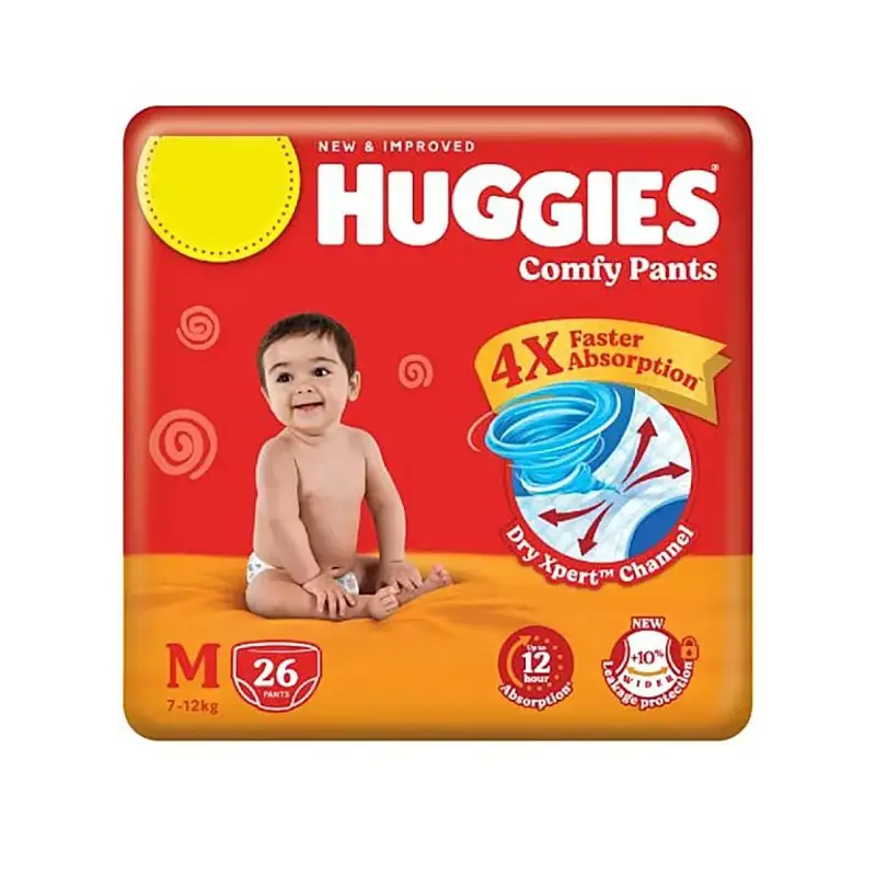 Huggies Dry Pants M (7-12 kg): 26 Units by HUGGIES - JuganooBox Online Grocery