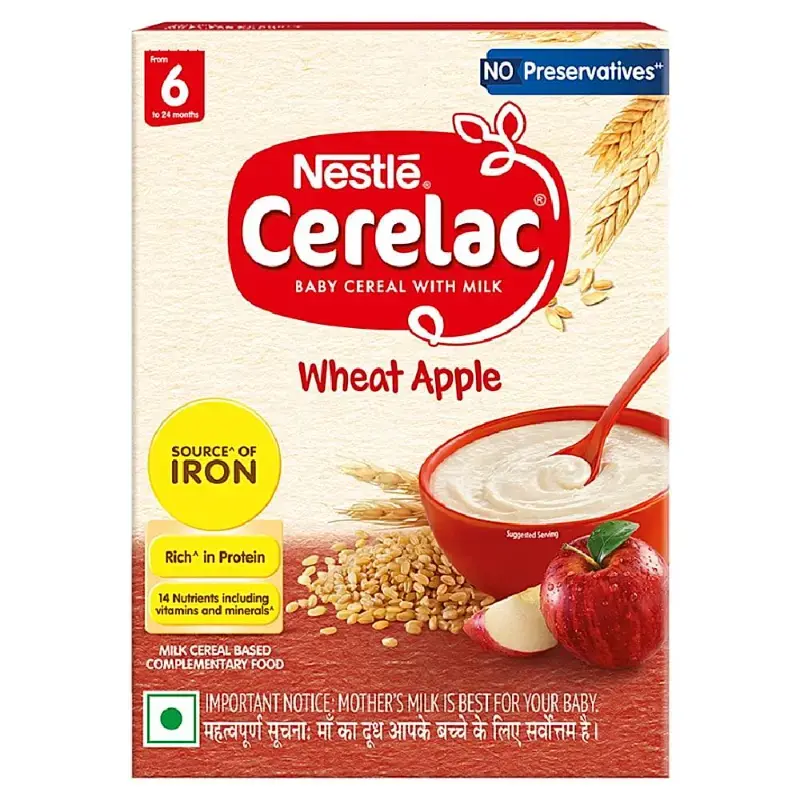 Nestle Cerelac Wheat Apple: 360 g by NESTLE - JuganooBox Online Grocery