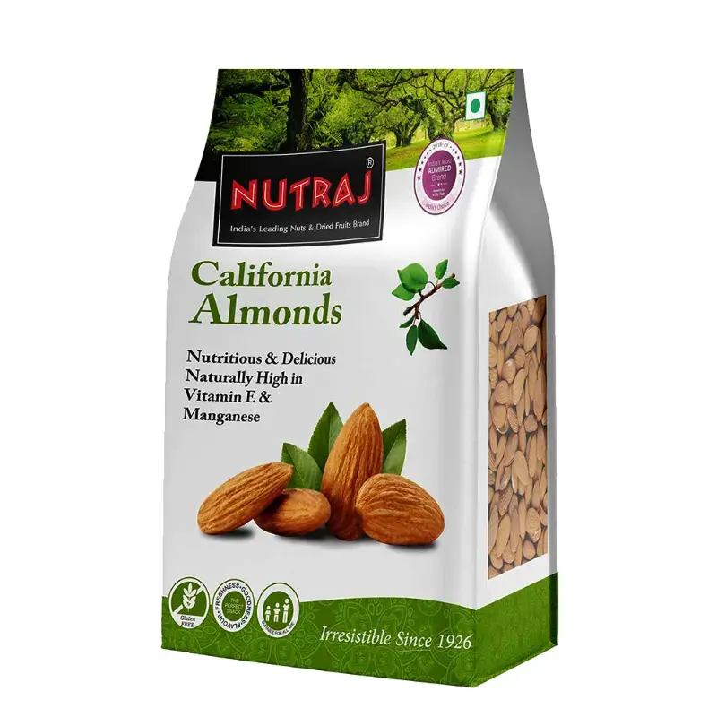 CALIFORNIA ALMONDS (BADAM) by NATRAJ - JuganooBox Online Grocery